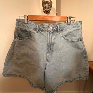 Everlane high waist denim shorts